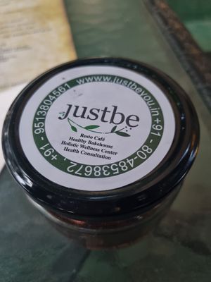 Chocolate peanut butter tart at Justbe by Nidhi Nahata in Bangalore