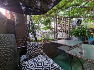 Outdoor seating at Justbe by Nidhi Nahata in Bangalore