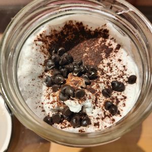 Choffee mousse at Justbe by Nidhi Nahata in Bangalore