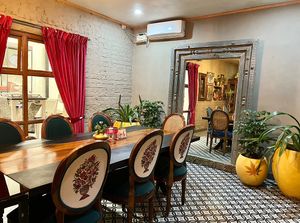 Justbe by Nidhi Nahata - inside dining area #Veganuary at Justbe by Nidhi Nahata in Bangalore