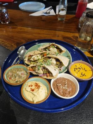 Pita platter at Justbe by Nidhi Nahata in Bangalore