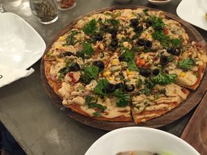Pizza at Justbe by Nidhi Nahata in Bangalore
