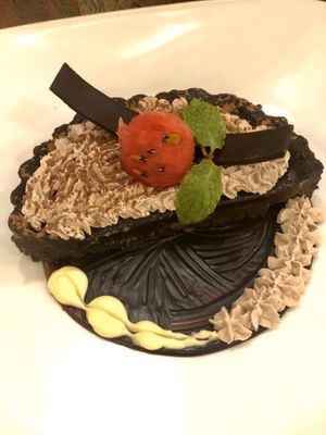 Choco Crillon Tart  at Justbe by Nidhi Nahata in Bangalore