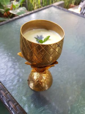 the best pina colada at Justbe by Nidhi Nahata in Bangalore