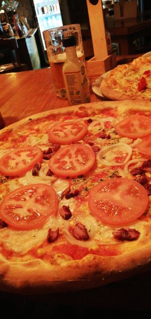 Vegan pizza at Pizzeria Verdi Verdi in Zalec