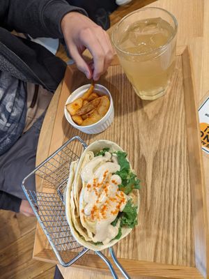 Falafel with potato fries (Menu)  at Falafel Brothers - Minato in Tokyo