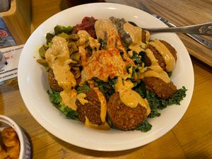 Brother's Falafel Salad at Falafel Brothers - Minato in Tokyo