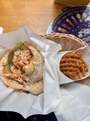 Full falafel with mesh potato set   at Falafel Brothers - Minato in Tokyo