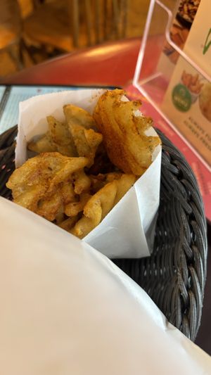 Waffle friess  at Falafel Brothers - Minato in Tokyo