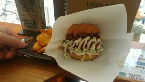Fala-burger at Falafel Brothers - Minato in Tokyo