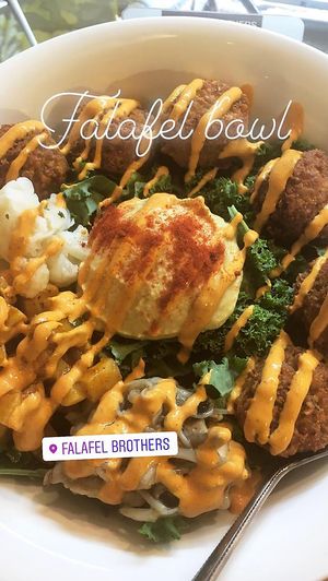 Highly recommend the falafel bowl  at Falafel Brothers - Minato in Tokyo