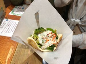 Falafel Wrap (half size) at Falafel Brothers - Minato in Tokyo