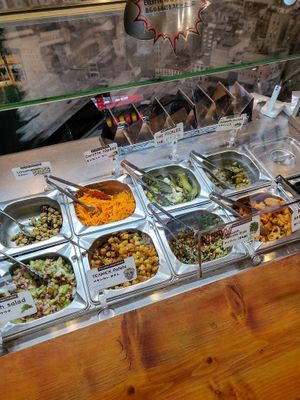 Choose your own toppings at Falafel Brothers - Minato in Tokyo