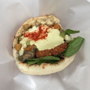 Full falafel sandwich  at Falafel Brothers - Minato in Tokyo