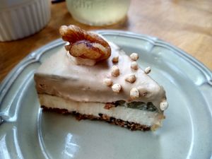 One of their delicious cakes (sorry, don't remember which) at Falafel Brothers - Minato in Tokyo