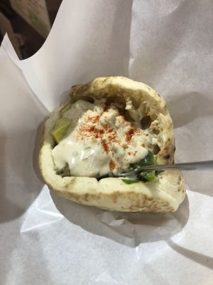 Falafel in pitta at Falafel Brothers - Minato in Tokyo