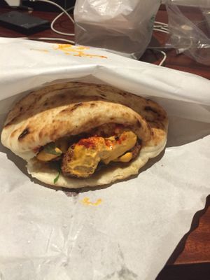 Falafel burger at Falafel Brothers - Minato in Tokyo