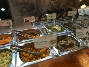 Topping options at Falafel Brothers - Minato in Tokyo