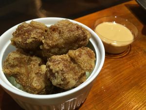 Chick’n karaage at Falafel Brothers - Minato in Tokyo