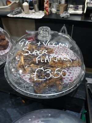 Gluten Free & Vegan Super Flapjack. at Camber Coffee in Newcastle Upon Tyne
