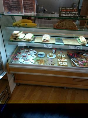 deli counter, all sandwiches vegan at Camber Coffee in Newcastle Upon Tyne