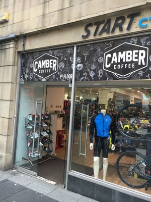 Main entrance  at Camber Coffee in Newcastle Upon Tyne