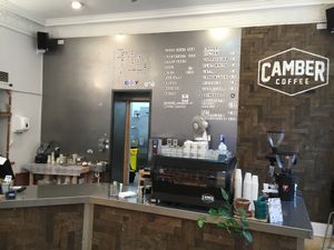 Inside  at Camber Coffee in Newcastle Upon Tyne