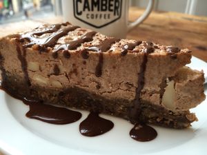 Vegan tiramisu  at Camber Coffee in Newcastle Upon Tyne
