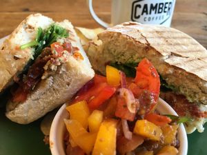 The Italian panini  at Camber Coffee in Newcastle Upon Tyne