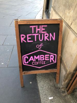 the  V-force is strong with this one at Camber Coffee in Newcastle Upon Tyne