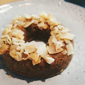 Vegan carrot cake, all warmed up and gooey at Tribe Organic in Shanghai