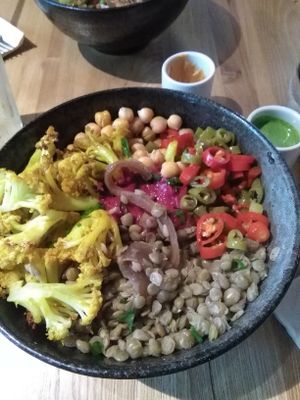 Israeli lentils at Tribe Organic in Shanghai