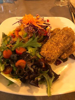 Seitan escalopes  at Chef Momo in Cartagena