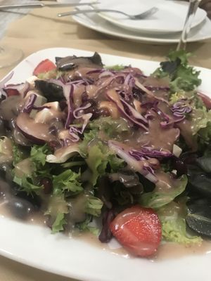 Rossisima salad - incredible dressing! at Chef Momo in Cartagena