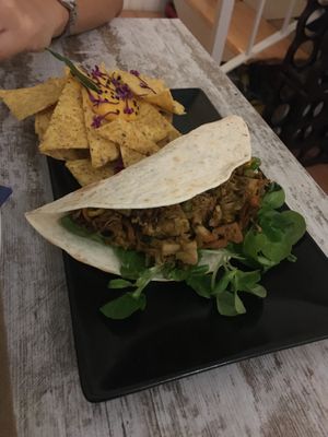 Vegan taco  at Chef Momo in Cartagena