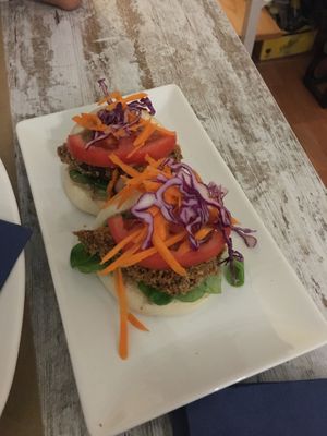 Vegan Baos at Chef Momo in Cartagena