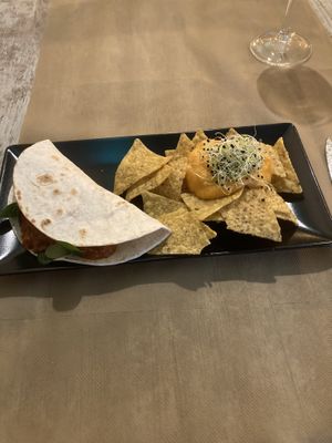 Soy tacos at Chef Momo in Cartagena