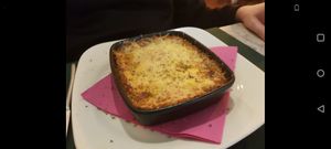 Vegetable Curry Lasagne at Chef Momo in Cartagena