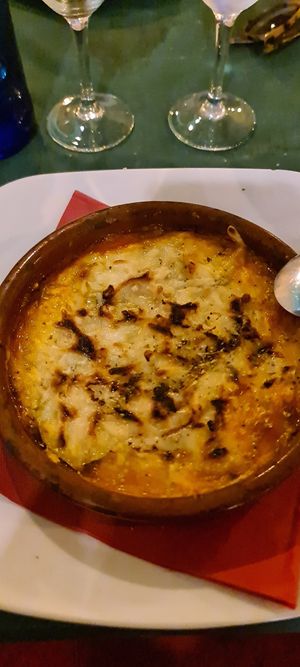 Lentil moussaka at Chef Momo in Cartagena