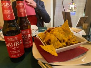 Nachos et bières sans gluten !!! at Chef Momo in Cartagena