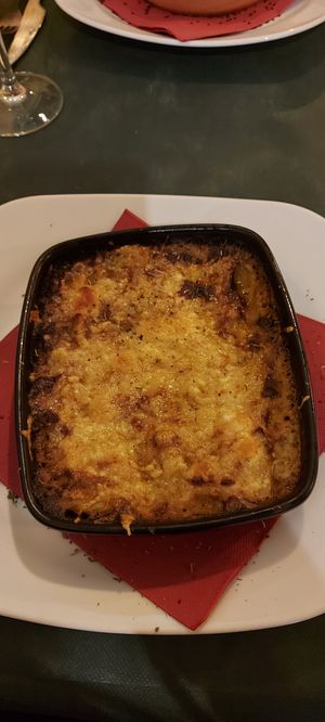 Lasagne at Chef Momo in Cartagena