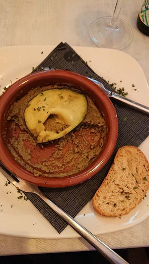 Baba ganoush with mushroom at Chef Momo in Cartagena