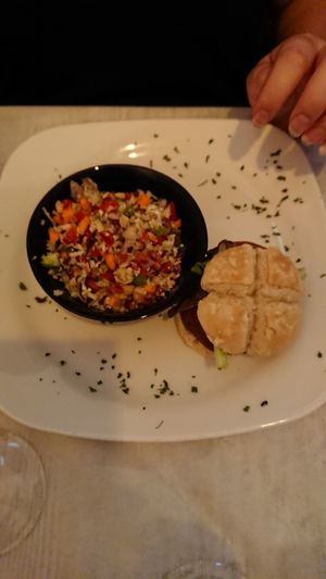 Quinoa burger at Chef Momo in Cartagena