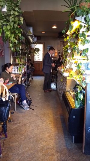 A bit narrow but seating in the back and outside.
 at ESP Tea & Coffee  in Alexandria