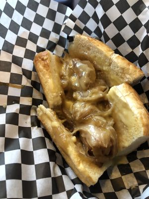 Vegan brat at Pit Stop Taproom & Pub in Burien
