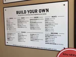 Menu  at Your Pie in Indio