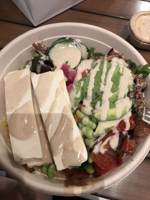 Tofu rice bowl  at Heritage Eats in Napa