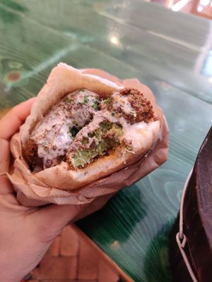 Red kiss at Green Lab in Montpellier