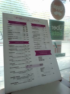 Juice bar at Valle Poniente Vegetarian in Monterrey