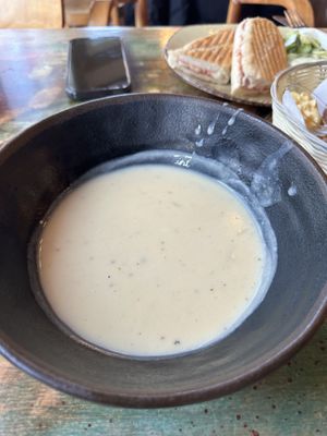 Soup of the Day: Cauliflower Soupp  at Bláa Kannan in Akureyri